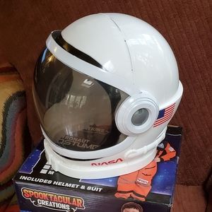 Spooktacular Creations NASA Astronaut Pilit Orange Costume with Helmet